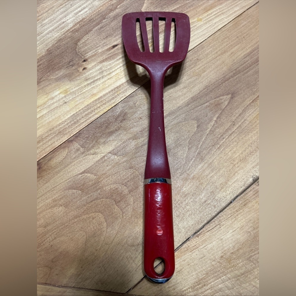 Kitchenaid Red Slotted Kitchen Spatula - Picture 5 of 6